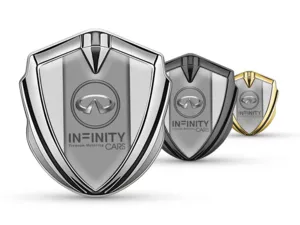 Infiniti Abzeichen Selbstklebend Luxus Design Glänzendes Metall